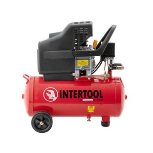 Компресор 24 л, 1.5 кВт, 220 В, 8 aтм, 206 л/хв. INTERTOOL PT-0009 PT-0009 фото