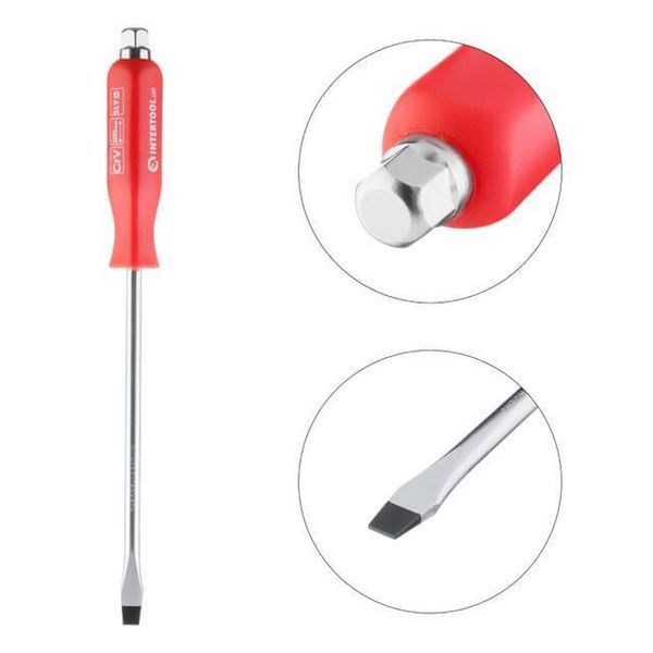 Отвертка ударная SL9*200 мм, Cr-V INTERTOOL HT-0485 HT-0485 фото