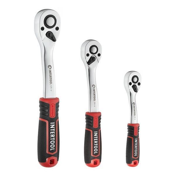 Набір інструментів 1/2" & 3/8" & 1/4", 156 од., Cr-V STORM INTERTOOL ET-8156 ET-8156 фото