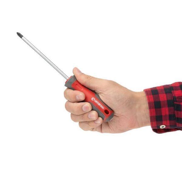 Отвертка крестовая PH2*125 мм, CR-V INTERTOOL VT-3321 VT-3321 фото