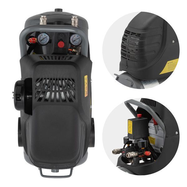 Компресор 24 л, 1.5 кВт, 220 В, 8 aтм, 206 л/хв. INTERTOOL PT-0009 PT-0009 фото