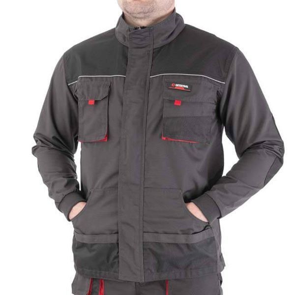 Куртка рабочая 80 % полиэстер, 20 % хлопок, плотность 260 г/м2, S INTERTOOL SP-3001 SP-3001 фото