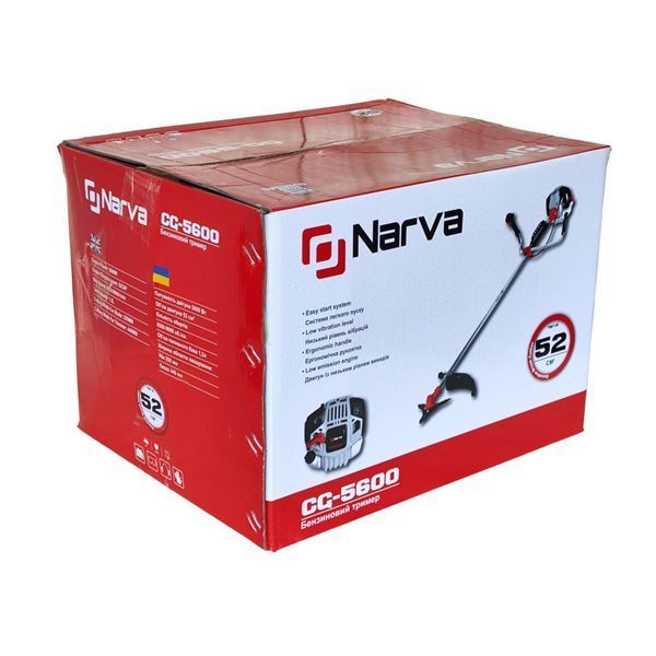 Мотокоса NARVA CG-5600 (5.6 кВт, 52 см&sup3;, 3 ножа + 2 шпуля+2 леска, ранцевой жилет) CG-5600 фото
