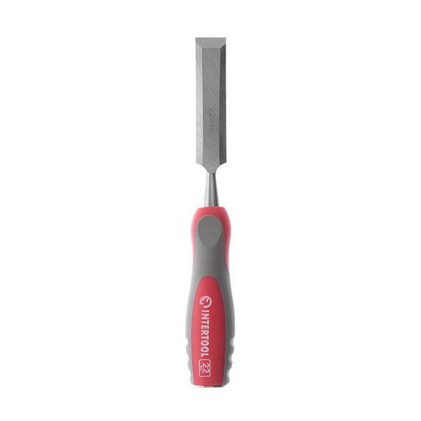 Стамеска 22 мм, Cr-V, двухкомпонентная рукоятка INTERTOOL HT-3522 HT-3522 фото
