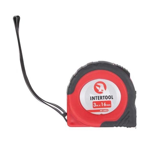 Рулетка з фіксатором 3 м *&nbsp;16 мм INTERTOOL MT-0403 MT-0403 фото