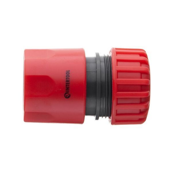 Коннектор с аквастопом 3/4" для шланга 3/4" INTERTOOL GE-1021 GE-1021 фото