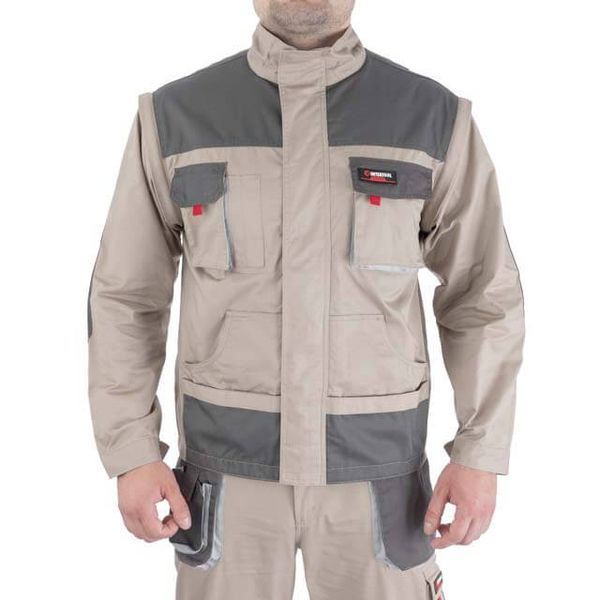 Куртка рабочая 2 в 1, 100 % хлопок, плотность 180 г/м2, L INTERTOOL SP-3033 SP-3033 фото