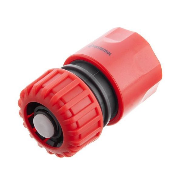 Коннектор с аквастопом 3/4" для шланга 3/4" INTERTOOL GE-1021 GE-1021 фото