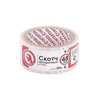 Скотч прозорий 45 мм * 50 м * 44 мкм INTERTOOL KT-0902 KT-0902 фото