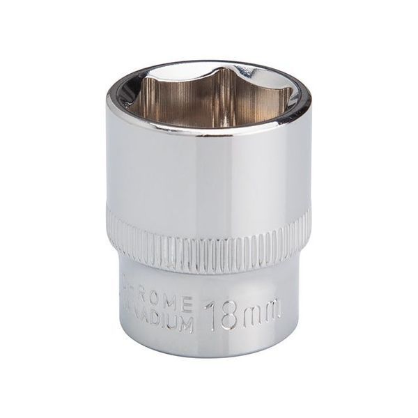 Головка шестигранна 3/8", 18 мм, Cr-V&nbsp;STORM INTERTOOL ET-0418 ET-0418 фото