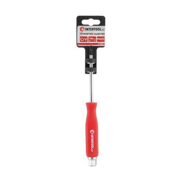 Викрутка ударна PH2*100 мм, CrV INTERTOOL HT-0487 HT-0487 фото