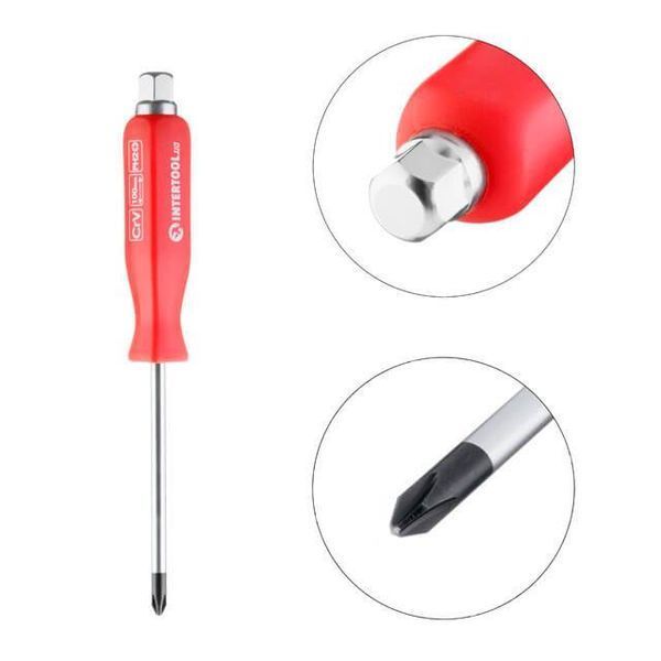 Викрутка ударна PH2*100 мм, CrV INTERTOOL HT-0487 HT-0487 фото