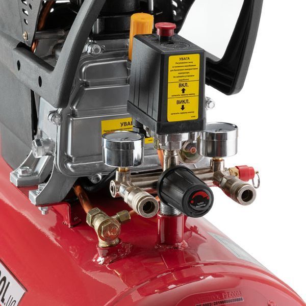 Компрессор INTERTOOL PT-0021 (50 л, 1.2 кВт, 220 В, 8 атм, 205 л/мин) PT-0021 фото