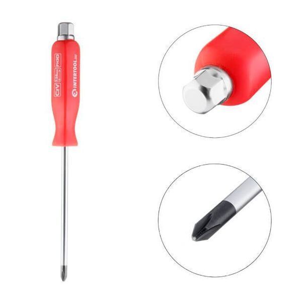 Отвертка ударная PH2*125 мм, Cr-V INTERTOOL HT-0488 HT-0488 фото