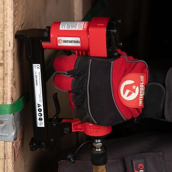 Степлер пневматичний для скоби 12.80*16 мм INTERTOOL PT-1610 PT-1610 фото
