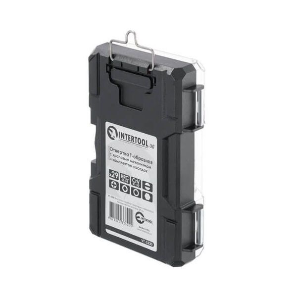 Отвертка Т-образная с храповым механизмом и комплектом насадок 29 ед. INTERTOOL VT-3330 VT-3330 фото