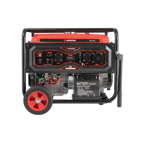 Генератор бензиновий INTERTOOL DT-1175 (7/7.5 кВт, електро+ручний старт, мідна обмотка) DT-1175 фото