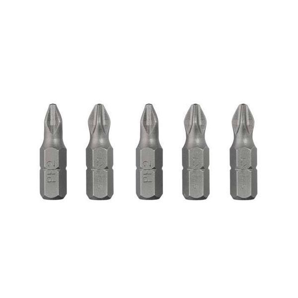 Комплект отверточных насадок PH2 1/4"*25мм, ACR, S2, уп. 5шт., STORM INTERTOOL VT-0207 VT-0207 фото