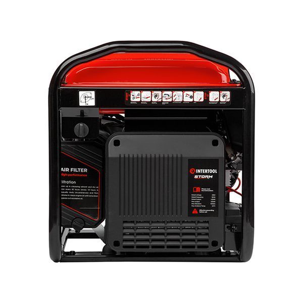 Генератор бензиновий інверторний  INTERTOOL DT-1350 4.5/5 кВт, 220 В, 12 л, електро+ручний старт, мідна обмотка, STORM DT-1350 фото