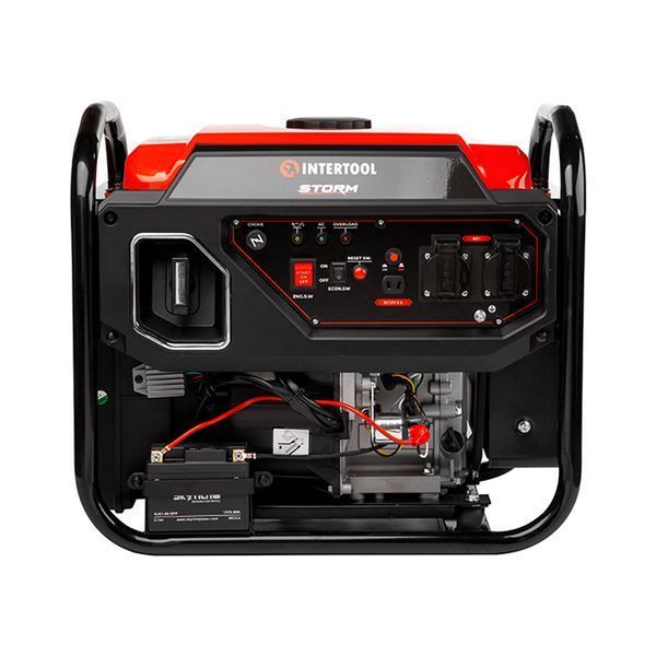 Генератор бензиновий інверторний  INTERTOOL DT-1350 4.5/5 кВт, 220 В, 12 л, електро+ручний старт, мідна обмотка, STORM DT-1350 фото