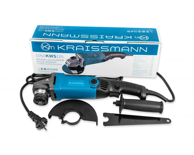 Угловая шлифмашина KRAISSMANN 1050 KWS 125 (длинная рукоятка) 1050 KWS 125 фото