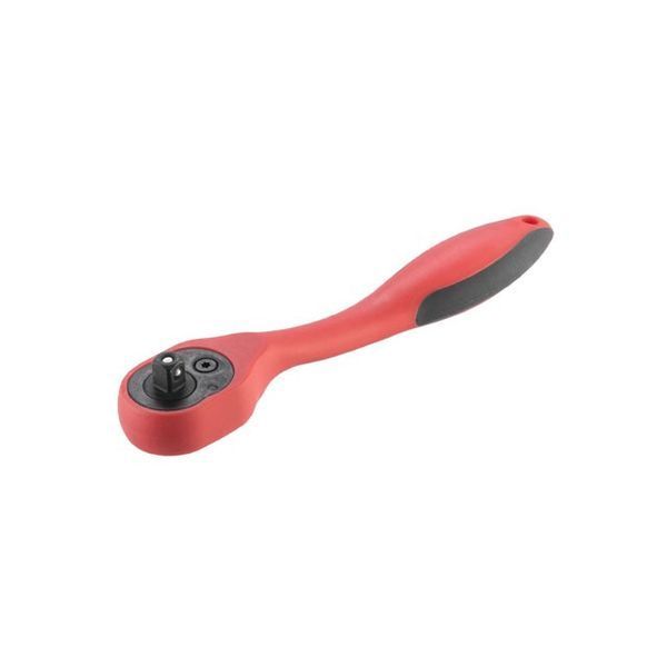 Рукоятка з храповим механізмом на 72 зубця&nbsp;1/4" вигнута CrV (професійна) INTERTOOL HT-2107 HT-2107 фото