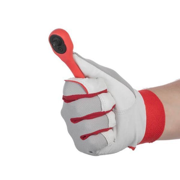 Рукоятка з храповим механізмом на 72 зубця&nbsp;1/4" вигнута CrV (професійна) INTERTOOL HT-2107 HT-2107 фото