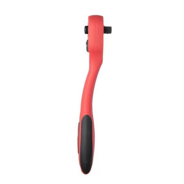 Рукоятка з храповим механізмом на 72 зубця&nbsp;1/4" вигнута CrV (професійна) INTERTOOL HT-2107 HT-2107 фото