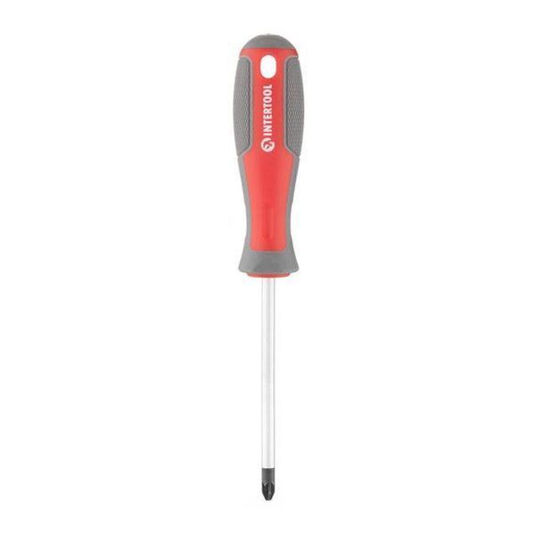Отвертка крестовая PZ2*100 мм, CR-V INTERTOOL VT-3333 VT-3333 фото