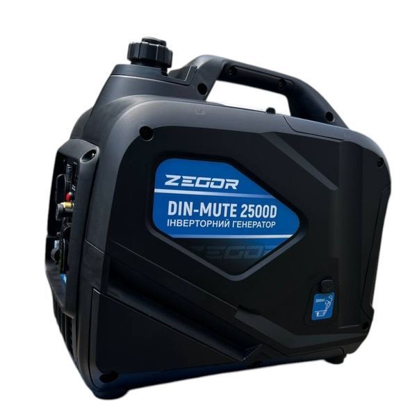 Генератор інверторний ZEGOR DIN-MUTE2500D (газ/бензин, 2.2/2.5 кВт, ручний стартер, 50 дБ) DIN-MUTE2500D  фото
