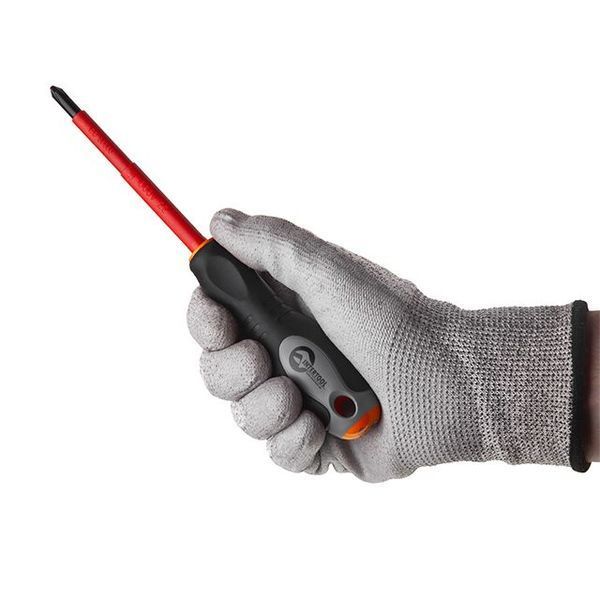 Отвертка изолированная крестовая PH2 *&nbsp;100 мм, 1000 В INTERTOOL VT-3212 VT-3212 фото