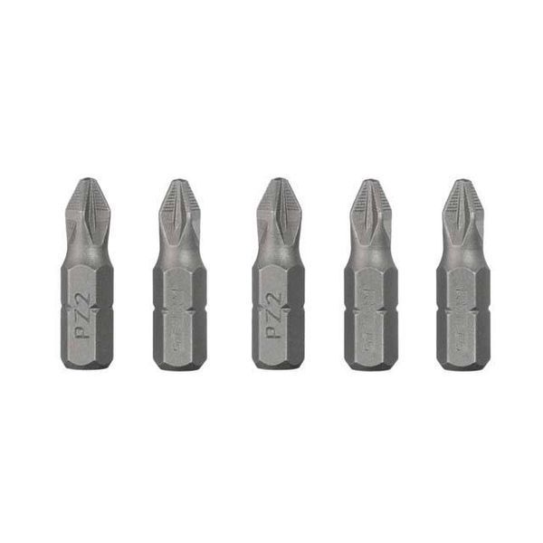 Комплект отверточных насадок PZ2 1/4"*25мм, ACR, S2, уп. 5шт., STORM INTERTOOL VT-0209 VT-0209 фото