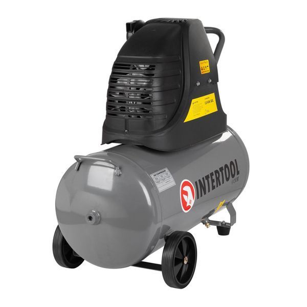Компресор 50 л, 1500 Вт, 220 В, 8 aтм, 206 л/хв. INTERTOOL PT-0003 PT-0003 фото