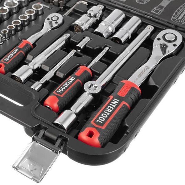 Набір інструментів 73 од.&nbsp;STORM, 1/2",&nbsp;1/4", Cr-V INTERTOOL ET-8073 ET-8073 фото