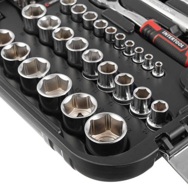 Набір інструментів 73 од.&nbsp;STORM, 1/2",&nbsp;1/4", Cr-V INTERTOOL ET-8073 ET-8073 фото