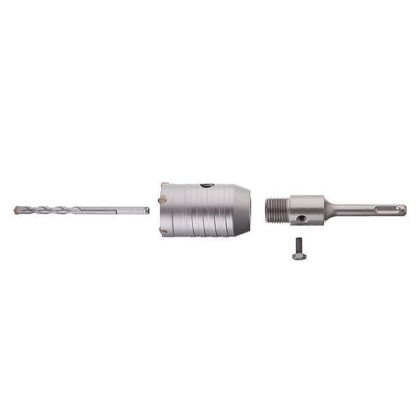 Комплект: Свердло корончасте по бетону 46мм + Перехідник SDS Plus 100мм INTERTOOL SD-7046 SD-7046 фото