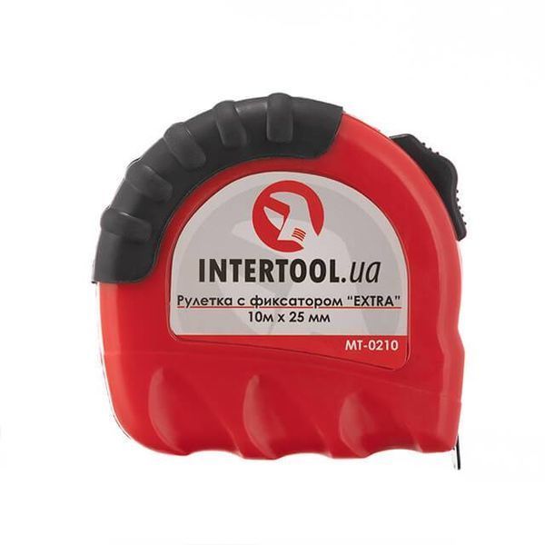 Рулетка з металевим полотном 10 м *&nbsp;25 мм "EXTRA" INTERTOOL MT-0210 MT-0210 фото