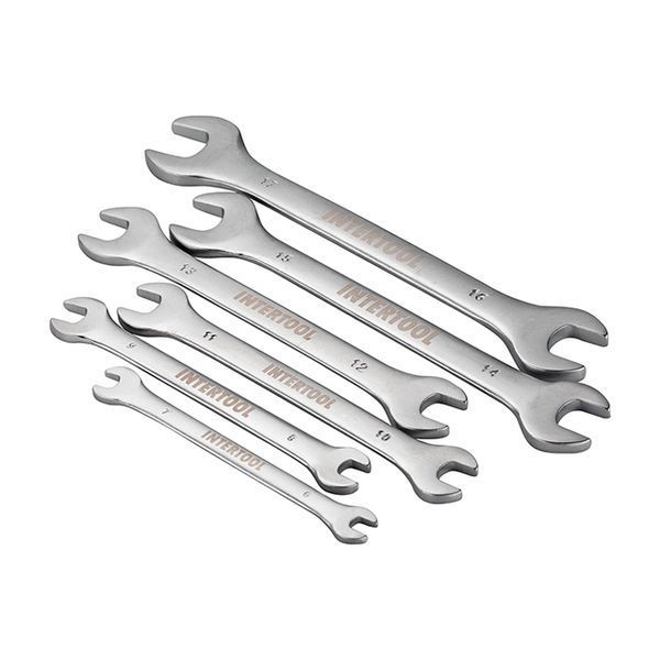 Набір ключів ріжкових, 6 од. 6-17 мм INTERTOOL HT-1001 HT-1001 фото