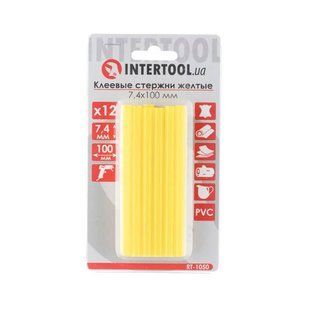 Комплект стрижнів клейових жовтих 7,4*100 мм, 12 шт INTERTOOL RT-1050 RT-1050 фото