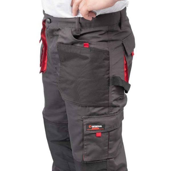 Брюки робочі 80% поліестер, 20% бавовна, щільність 260 г / м2, XXL INTERTOOL SP-3015 SP-3015 фото