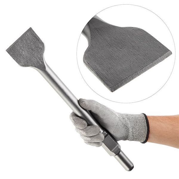 Зубило по камню HEX 30*410 мм, ширина 75 мм INTERTOOL SD-0463 SD-0463 фото