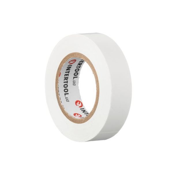 Лента изоляционная, 17 мм * 15 м&nbsp;*&nbsp;0.15 мм, белая INTERTOOL IT-0043 IT-0043 фото