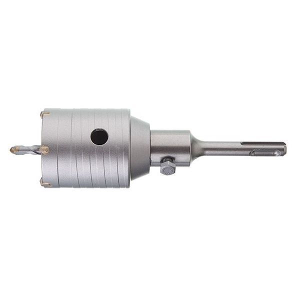 Комплект: Свердло корончасте по бетону 55мм + Перехідник SDS Plus 100мм INTERTOOL SD-7055 SD-7055 фото