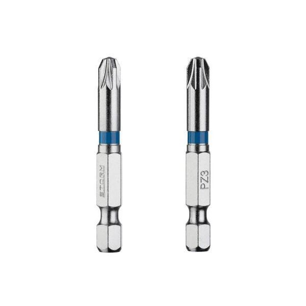 Комплект отверточных насадок PZ3 1/4"*50мм, S2, уп. 2шт., STORM INTERTOOL VT-0216 VT-0216 фото