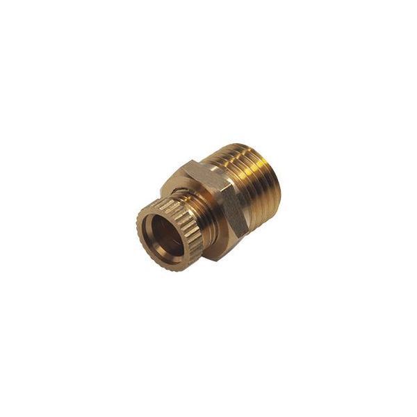 Клапан зливний латунний для компресорів, 1/4 ", круглий вентиль INTERTOOL PT-5020 PT-5020 фото