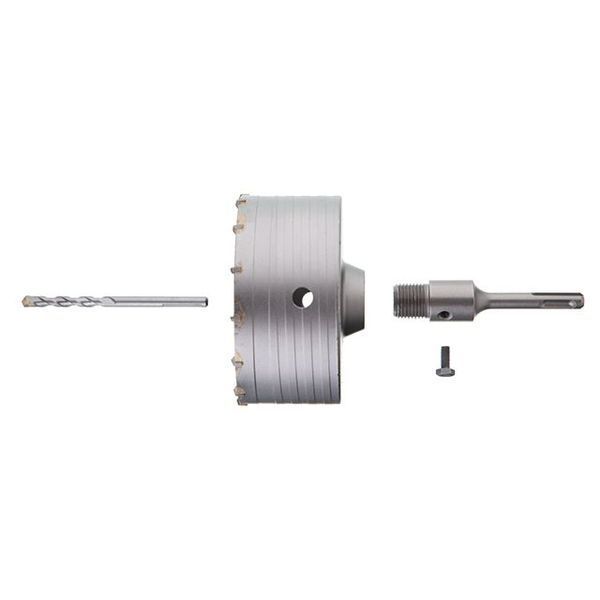 Комплект: Свердло корончасте по бетону 120 мм + Перехідник SDS-plus 100 мм INTERTOOL SD-7120 SD-7120 фото