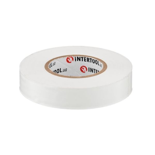Стрічка ізоляційна, 17 мм * 25 м&nbsp;* 0,15 мм, біла INTERTOOL IT-0063 IT-0063 фото