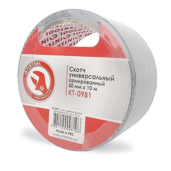 Скотч універсальний армований 50 мм * 10 м INTERTOOL KT-0981 KT-0981 фото
