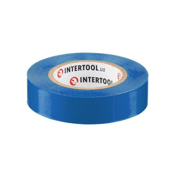 Лента изоляционная, 17 мм *&nbsp;15 м&nbsp;*&nbsp;0.15 мм, синяя INTERTOOL IT-0015 IT-0015 фото