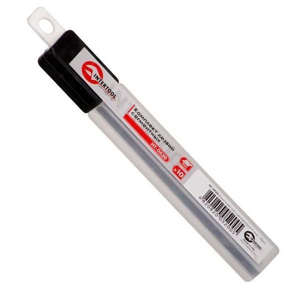 Комплект лез сегментних 9 мм, 10 шт INTERTOOL HT-0520 HT-0520 фото